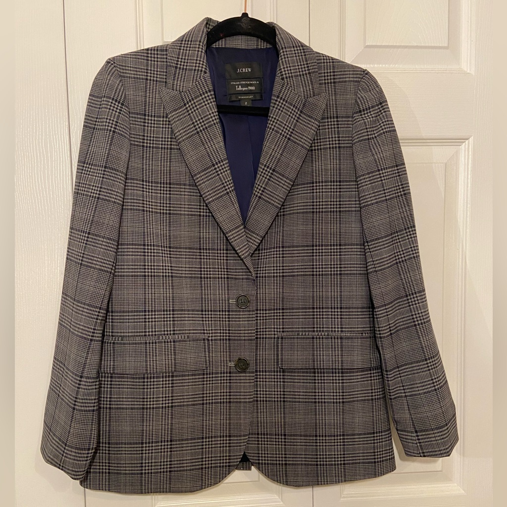 J Crew | Women’s Plaid Blazer | Size 4 | Italian Wool Blazer
